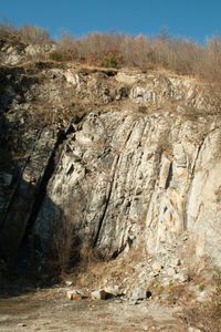 Rock formations on land