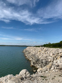 Scenic view of sea against sky