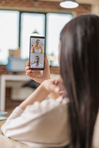 Woman using mobile phone