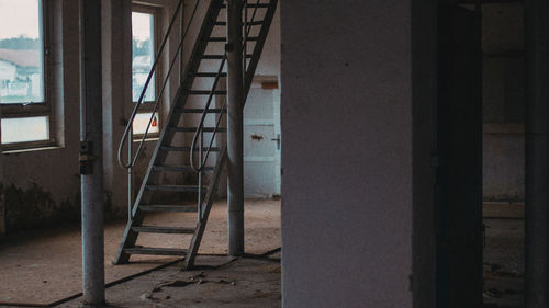 Interior of abandoned building