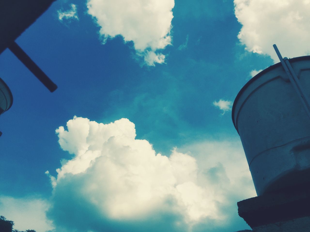 sky, cloud - sky, low angle view, nature, architecture, outdoors, day, building exterior, no people, beauty in nature, built structure, tranquility, technology, broadcasting