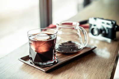 Close-up of drink on table
