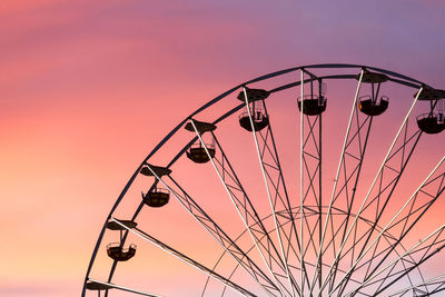 Ferris wheel at the sunset