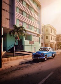 Cars on street