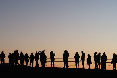 Silhouette at sunrise