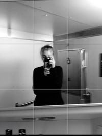 Woman in bathroom