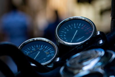 Speedometer of a motorcycle