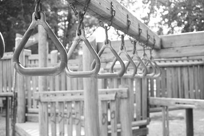 Monkey bars at playground