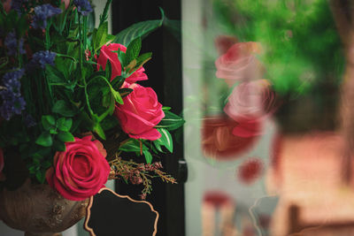 Close-up of rose bouquet