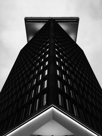 Low angle view of modern building against sky