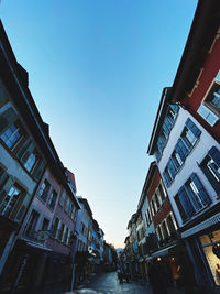 Low angle view of buildings against sky