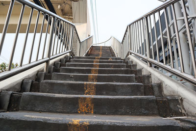 Low angle view of staircase in building