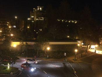 City street at night
