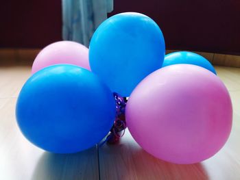 Close-up of multi colored balloons