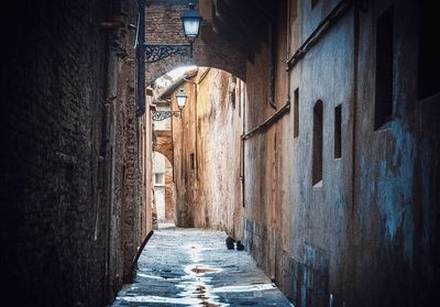 Alley amidst buildings