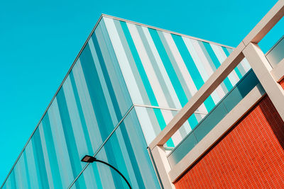 Low angle view of building against clear sky