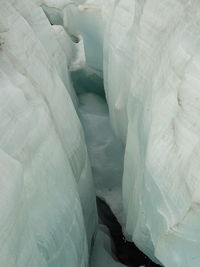 Full frame shot of frozen rock
