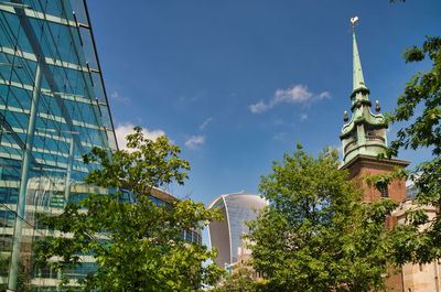 Low angle view of building against sky