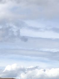 Low angle view of clouds in sky