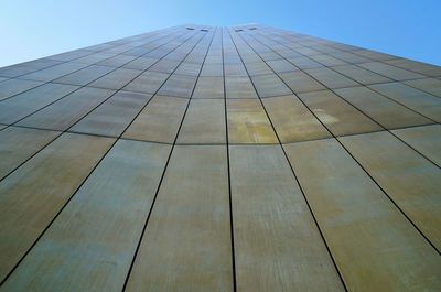 Low angle view of modern building against sky