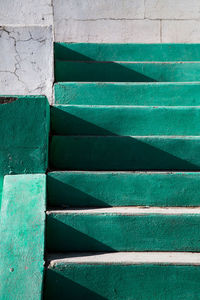 View of staircase of building