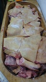 Close-up of bread in container