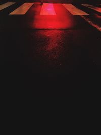 Close-up of illuminated red night