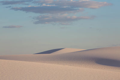 Scenic view of desert against sky