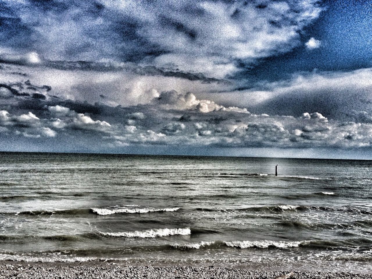 sea, horizon over water, water, beach, sky, scenics, tranquil scene, beauty in nature, tranquility, wave, cloud - sky, shore, nature, cloudy, idyllic, cloud, surf, sand, weather, seascape