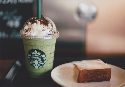 Close-up of drink on table