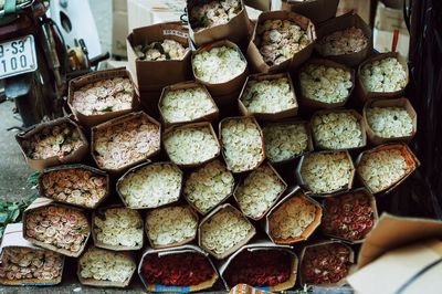 Close-up of food for sale at store