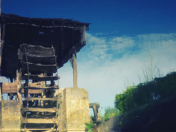 Built structure against blue sky