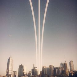 Low angle view of skyscrapers