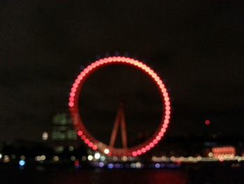 View of illuminated tunnel