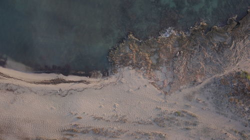 Aerial view of desert