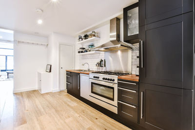 View of wooden floor at home