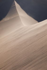 High angle view of sand dune