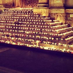 Row of multi colored lanterns