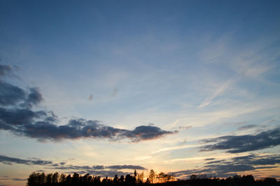 Low angle view of cloudy sky