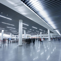 People walking in airport