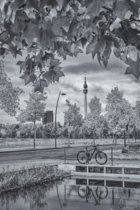 View of building against cloudy sky