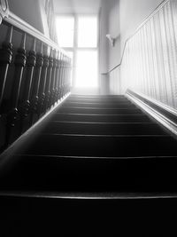 Low angle view of staircase in building