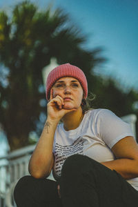 Portrait of senior man using mobile phone