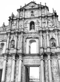 Low angle view of historical building