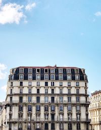 Low angle view of building against sky