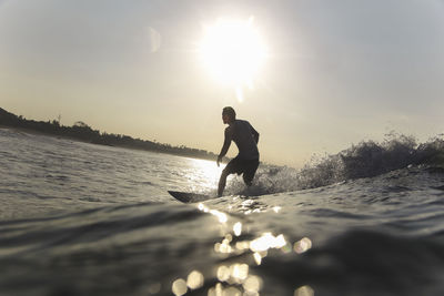 Surfer on a wave