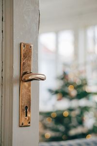 Close-up of door knob