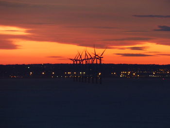 City at sunset