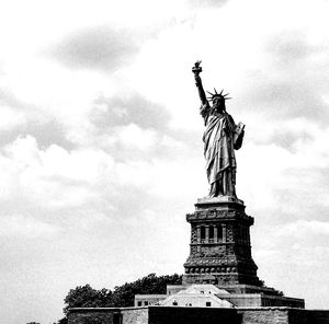 Low angle view of statue