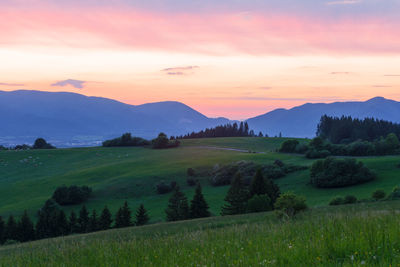 Foothills of velka fatra national park in turiec region, slovakia.